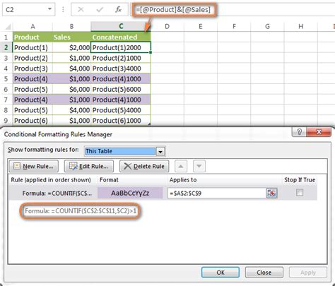 excel conditional formatting formula if another cell is blank