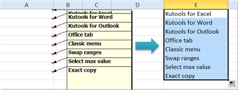 excel convert comments to cells