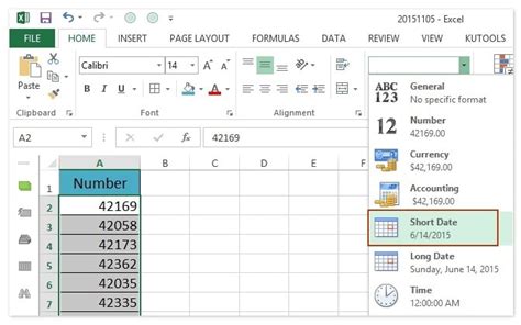 excel convert date format to number
