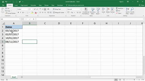 excel convert date format us to uk