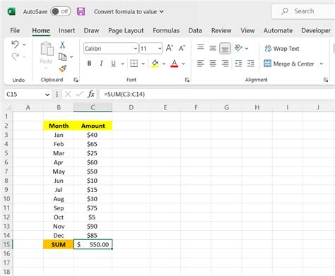 excel convert formula value to number
