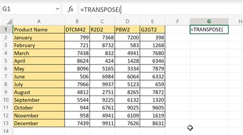 excel convert rows to multiple columns