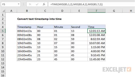 excel convert string to time
