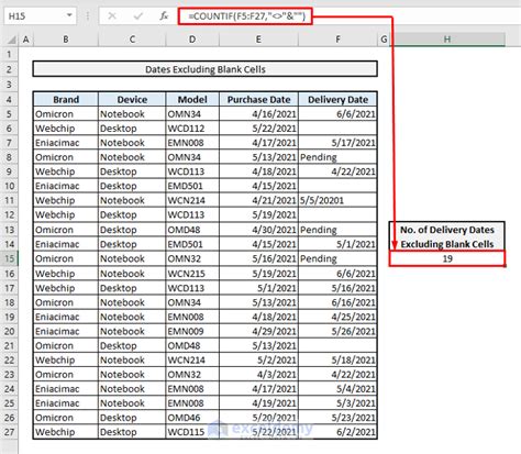 excel count dates in a range