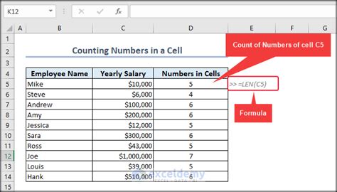 excel count digits in a cell