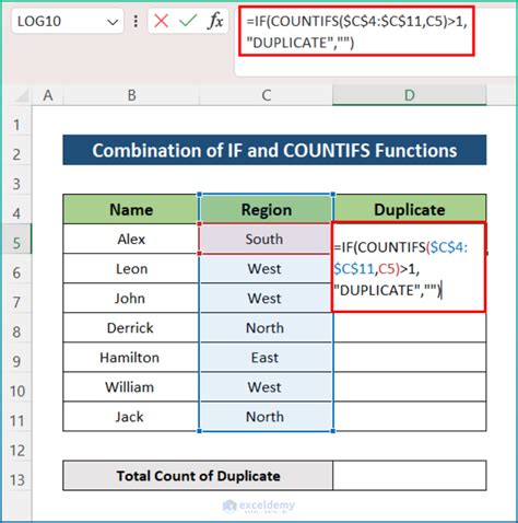 excel count duplicates in range