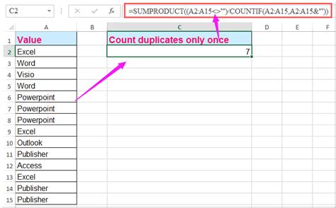 excel count same values in range