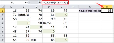 excel count without zero