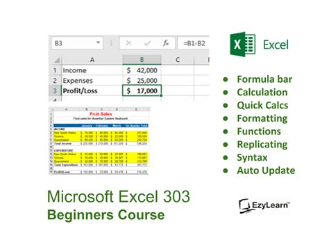 excel course for formulas