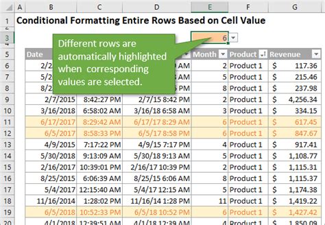 excel create list from table based on cell value