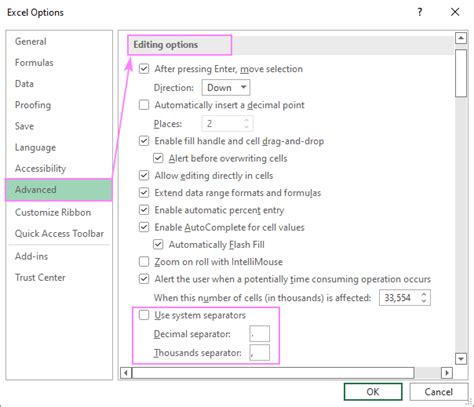 excel csv delimiter export