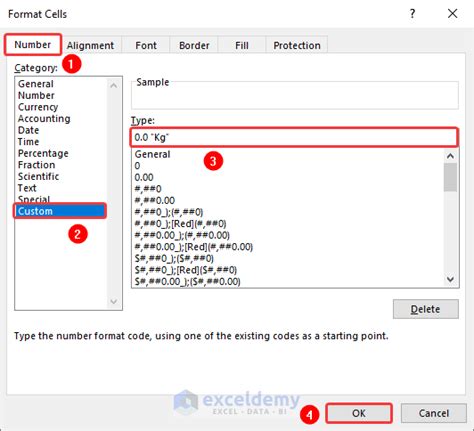 excel custom cell format suffix