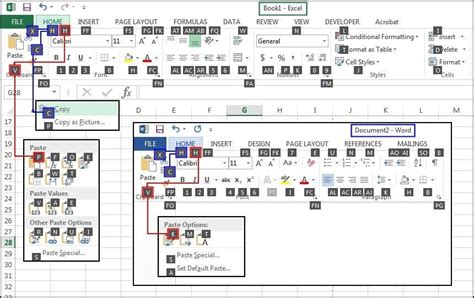 excel cut and paste shortcut