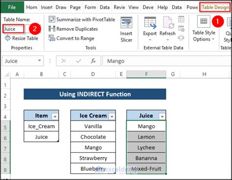 excel data validation list based on another cell