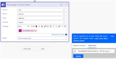 excel date format power automate
