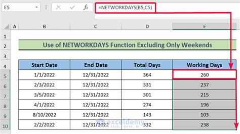 excel days not working