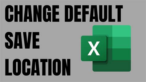 excel default save location onedrive