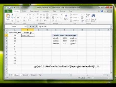 excel define variable in formula