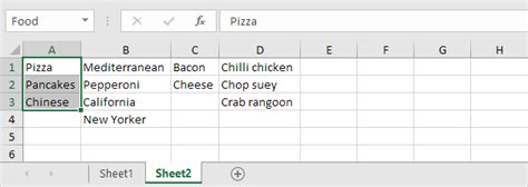 excel dependent drop down list with named range