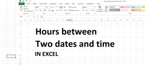 excel difference between two dates in hours