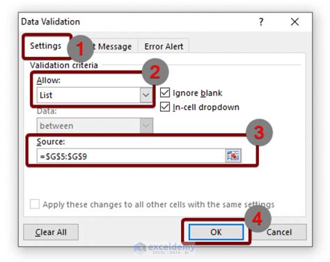 excel drop down list filter based on cell value