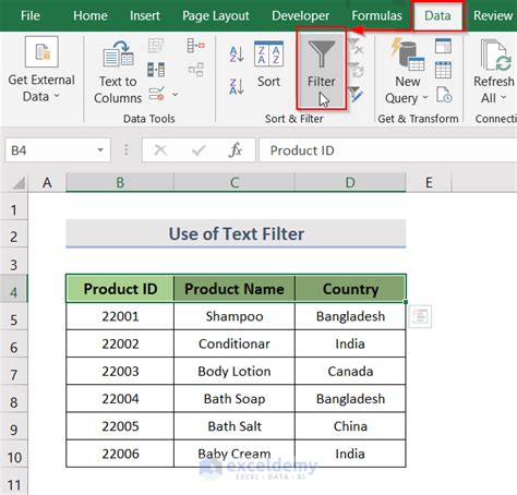 excel drop down list filter with color