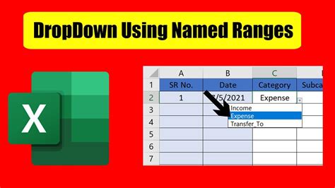 excel drop down list from named range