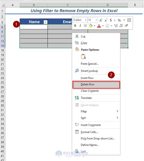 excel easy way to remove blank rows
