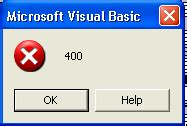 excel error microsoft visual basic for applications 400