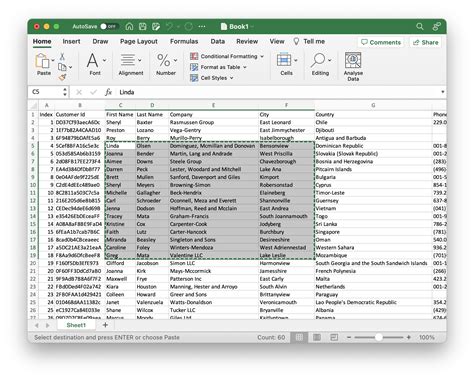 excel export selection to csv