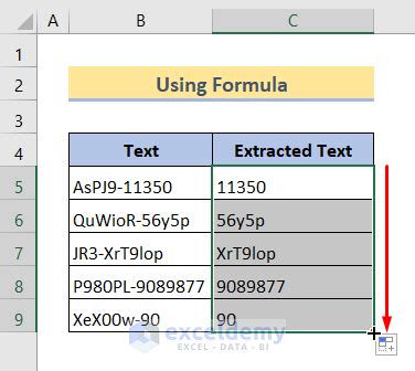excel extract formula from cell as text