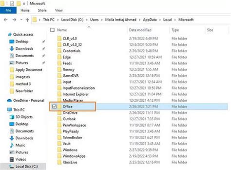 excel file location in c drive