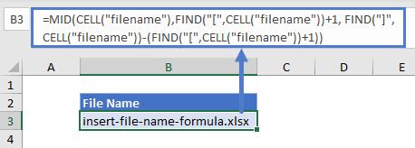 excel file name formula