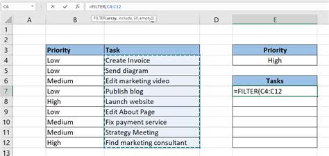 excel fill from list