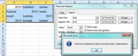 excel find exact match and replace