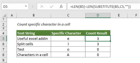 excel find specific characters in cell