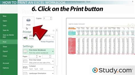 excel format sheet for printing