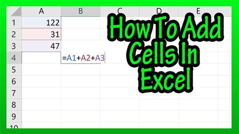 excel formula add 1 to each cell