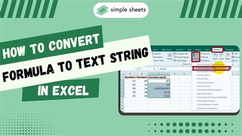 excel formula convert string to integer