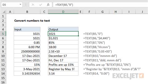 excel formula convert text to numeric