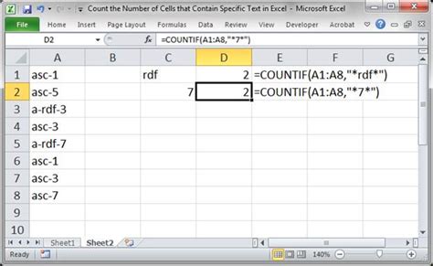 excel formula countif contains text