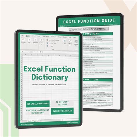 excel formula dictionary