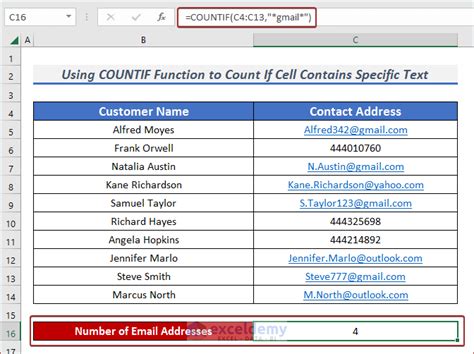 excel formula for count if contains text