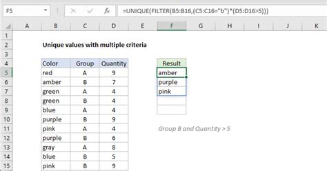 excel formula for different values