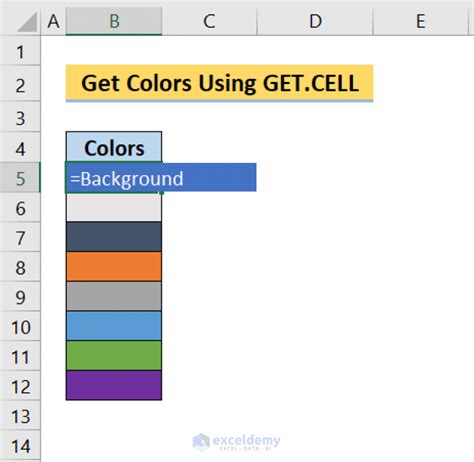 excel formula get cell color