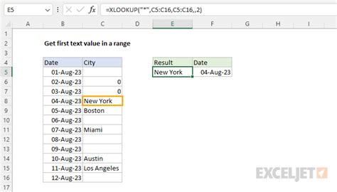 excel formula get text value of cell