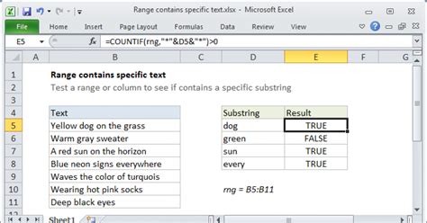 excel formula if cell contains text from range
