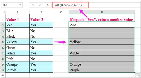 excel formula if cell equals text