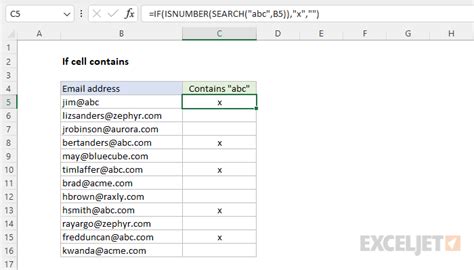 excel formula if contains