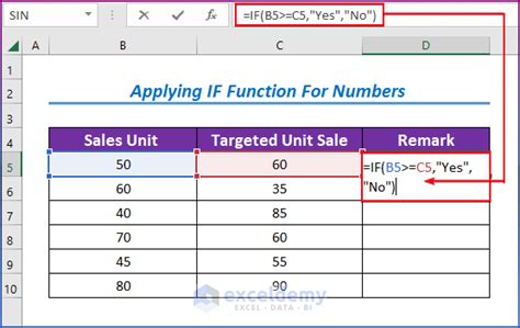 excel formula if yes then 1
